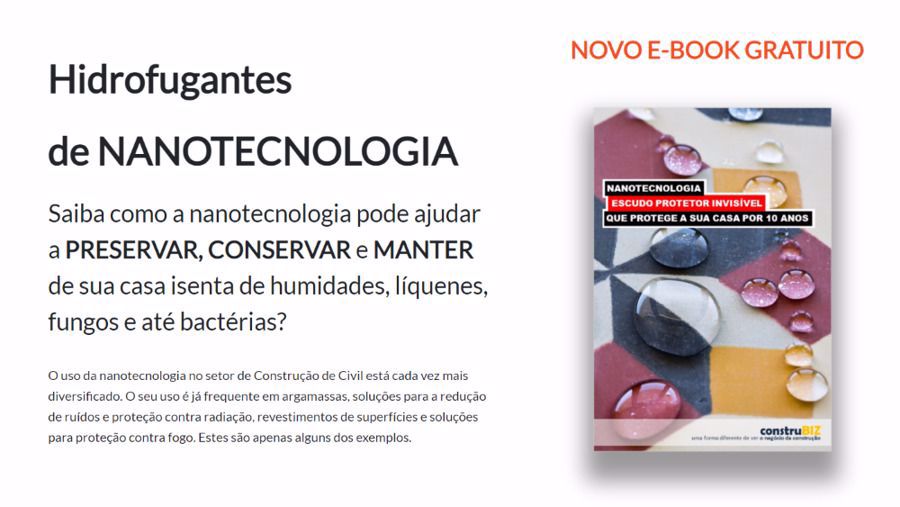 E-BOOK GRATUITO HIDROFUGANTES DE NANOTECNOLOGIA
