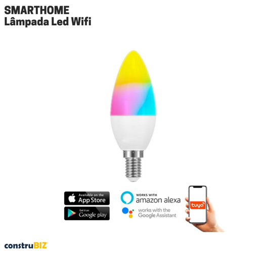 Lâmpada Led Wifi Smarthome C37 6W