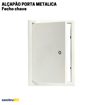 PLADUR ALÇAPÃO METAL PORTA COM CHAVE PARA PLACA DE 13MM