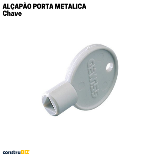 CHAVE DE PORTA METÁLICA 